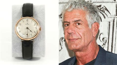 anthony bourdain rose gold watch.